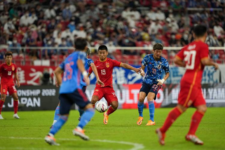 中国对阵日本足球